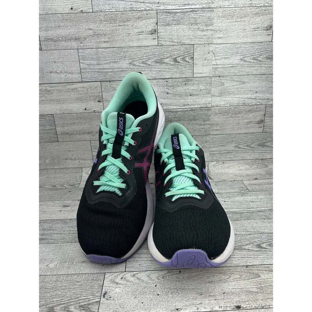 Asics Jolt 4 Women Running Shoes Black Purple Mint 1012B179 Size 10.5
